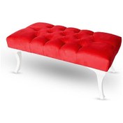Resim Foresta Kapitone Puf Bench Kırmızı 