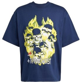 Resim Adidas Erkek Mavi T-shirt Illustrated Tee Kg2673 Mavi 