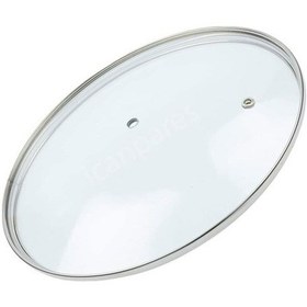 Resim Tencere Sahan Tava Cam Kapağı Kapak 18 Cm Tutma Tepesiz 