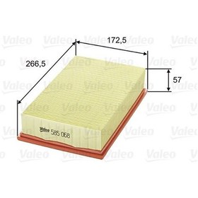 Resim VALEO 585068 Hava Filtresi ( Ford : Focus Cmax 1.6Tdci 03- ) (S40-V50-C30) (05-07) (D4164t) 3M51601DA (WA152412) 
