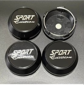 Resim Dashanshop 4 Adet 60mm Siyah Spor Araba Jant Kapağı Abs Alüminyum Toz Geçirmez Koruma 