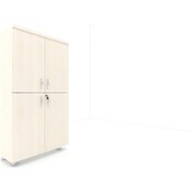 Resim Modüler Dünyası 4 Kapaklı Kitaplık Dosya Dolabı Akça - 80X38X153 Akçaağaç 