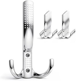 Resim Noktalı Askı 10 ADET Portmanto Vestiyer Duvar Askısı Krom Metal Kahve Banyo Mutfak Dolap Askılığı 