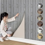 Resim 1 Rulo 3D Ahşap Desenli Duvar Panelleri - Yapışkanlı ve Çıkarılabilir Vinil Kaplama, Oturma Odası, Yatak Odası, Mutfak için Kolay Kurulumlu ve Temizlenebilir Dekoratif Duvar Kağıdı, Doğal Estetik, Dayanıklı Vinil Malzeme 