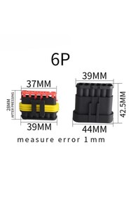 Resim Genel Markalar 6 Lı Su Geçirmez Altılı Konnektör Söket Waterproof 