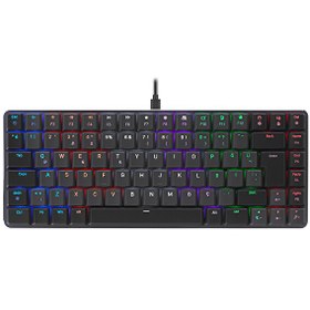 Resim Rampage GraniteLow Profile Red Switch Mekanik Siyah-Gri Oyuncu Klavyesi 