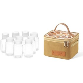 Resim Symbee Seyahat Baharat Seti - 9'lu Taşınabilir Baharatlık Ve Saklama Çantası Sarı 