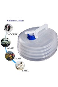 Resim Kenpool 10 Litre Katlanabilir Akordiyon Damacana Şişe Tankı Su Bidonu 