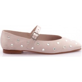 Resim Dgn 2050 Taş Süslemeli Kemer Detatli Kadin Babet Dore 