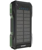 Resim Gaojunshop01 Eaget 10000mah Solar Power Bank Army Green El Krikolu Sos Fener Kamp Şarj Haki Yeşili 
