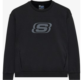 Resim Skechers B Essential Crew Neck Sweatshirt Büyük Erkek Çocuk Siyah Sweatshirt SK232065-001 