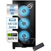 Resim Asus Rog G700 Intel® Core™ Ultra 7 265F Aı 48GB Ddr5 4tb SSD 16GB/RTX5070TI WINDOWS11HOME Masaüstü Bilgisayar TF07265F AI0260H08+ZETTAUSBBELLEK 