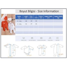 Resim Babymod Tavşan Figürlü 2'li Uzun Kollu Kız/erkek Bebek Tulum Takım 001 