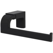 Resim Tema Banyo Premium Kağıtlık Kapaksız Siyah Renkli 71010-2m 