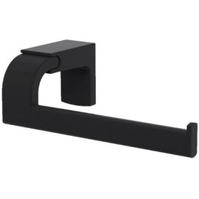Resim Tema Banyo Premium Kağıtlık Kapaksız Siyah Renkli 71010-2m 