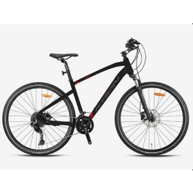 Resim Kron Tx 500 - 28'' Cıty - 20' - 20 Vites - H.dısc - Mat Siyah - Füme-kırmızı Siyah 
