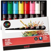 Resim Uni Posca Pc-8K 8.0 Su Bazlı Boyama Markörü Ana Renk 7+1 Set 