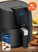 Resim Goldmaster Porto GM-7478 Dijital Dokunmatik 10 Ön Ayarlı 4.5 L Airfryer Yağsız Kızartma Sıcak Hava Fritöz 