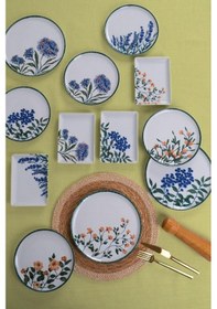 Resim Porland Flower Garden 18 Parça 6 Kişilik İkram Ve Kahvaltı Takımı 04ppo000225 Beyaz 