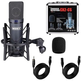 Resim Midex Wizard Paket-3 Cx2 Stüdyo Mikrofon Mdx-06fxu Stüdyo Kayıt Mikseri Kulaklık Ekipman Seti 