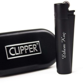 Resim Clipper Metal Çakmak Siyah 