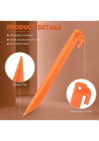Resim Evolite Arancio Abs Çadır Kazığı -23cm 6 Adet Renkli 
