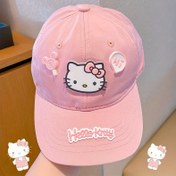 Resim Sanrio Yeni Yaz Kedisi Ayarlanabilir Şapka - Nefes Alabilen Polyester, Dört Mevsim kedi güneş şapkası beyzbol şapkası, Y2K tarzı beyzbol şapkası - Sevgililer Günü, doğum günü ve parti hediyeleri için ideal seçim, Sanrio 