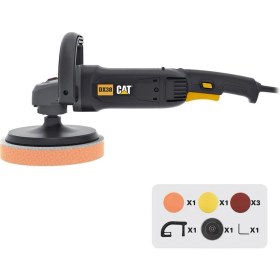 Resim Cat DX38 1400WATT 180MM Devir Ayarlı Profesyonel Polisaj Makinesi 