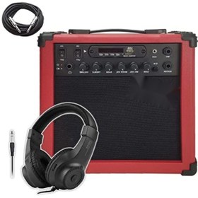 Resim Genel Markalar Şarjlı Elektro Gitar Amfisi - 25W, BT, USB, Distortion 