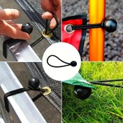 Resim 20 adet Güçlü Esnek Kordon ve UV Dayanıklı Toplar - Kanvas, Çadır, Kargo, Karavan ve Barınak İçin Premium Bağlama Seti - Hava Koşullarına Dayanıklı Top Uçlu Dayanıklı Esnek Kordonlar 
