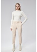 Resim Vıoshıne Kadın Scuba Kumaş Çift Düğmeli Çimalı Pantolon Taş 