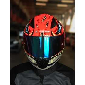 Resim LS2 Rapıd 2 Spox Kırmızı-Gri Kask 
