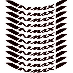 Resim Yamaha Nmax Jant Şeridi Siyah 