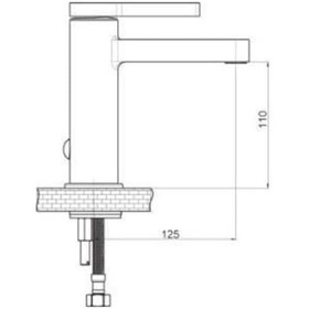 Resim Gpd Gildo Mlb165-S Lavabo Bataryası Siyah 