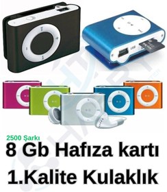 Resim harry Mini Mp3 Çalar Kulaklık+8 Gb Hafıza Kartı Şarjlı Sd Kart Destekli Mp3 Player Mini Müzik Çalar 