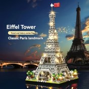 Resim 3585 Parça Eyfel Kulesi Yapı Blokları Seti, ABS Malzeme, Dünya Ünlü Mimarisi, DIY Oyuncak, Mikro Bloklar, Hediye 