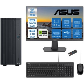 Resim ASUS Expertcenter P500MV I7-13620H 96GB 2tb SSD Freedos 4GB/GT730 23.8" WE7136216512B0DF34+ZETTAUSBBELLEK 