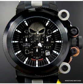 Resim Invicta Marvel Coalition Forces Trigger Punisher Siyah 56 MM Limited Ed Erkek Kol Saati 886678312255 