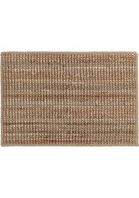 Resim Kapı Önü Paspası 60x40 Cm İkea Jüt Örgü Paspas Kaymaz Taban Natürel Naturel 