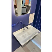 Resim Turkuaz Seramik Cerastyle Blue 60 x 36 cm Dolap Uyumlu Etajerli Lavabo 