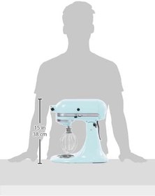 Resim Kitchenaid Artisan 4, 8 L Stand Mikser 5KSM175PS Ice Blue-EIC 