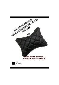 Resim Nissan Maxıma Uyumlu Oto Koltuk ,araba Boyun Yastığı Siyah Siyah 