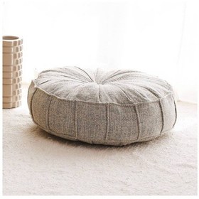 Resim Evodeko Vintage Gri Yer Minderi 