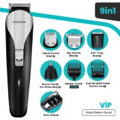 Resim Goldmaster Vip 9in1 Erkek Bakım Kiti ve Tıraş Makinesi 