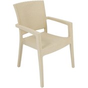 Resim Luna Zeus Rattan Koltuk 6 Adet Çölbeji Bej 