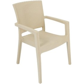 Resim Luna Zeus Rattan Koltuk 6 Adet Çölbeji Bej 