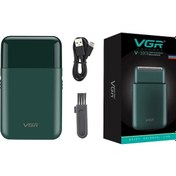 Resim Vgr Elektrikli Tıraş Makinesi Profesyonel Ustura Mini Sakal Düzeltici Tıraş Green With Box Diğer 