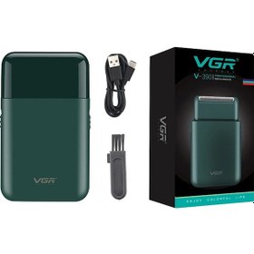 Resim Vgr Elektrikli Tıraş Makinesi Profesyonel Ustura Mini Sakal Düzeltici Tıraş Green With Box Diğer 