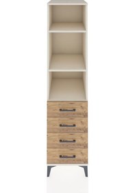 Resim Kronos Dolap 3 Raflı 4 Çekmeceli 44x59x182 Aytaşı-çam Aytaşı 