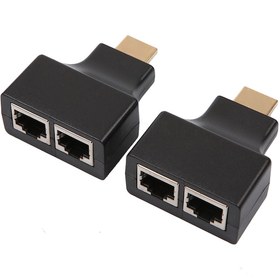 Resim Rj45 Ethernet Üzerinden Hdmi Hat Uzatma Aparatı Extender Cat5E6 